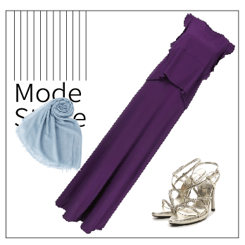 紫 ウィンターファッション