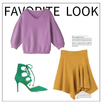 紫 スプリングファッション
